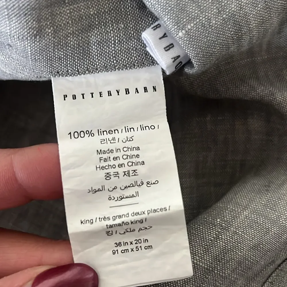 Pottery Barn Belgian Flax Linen Sham